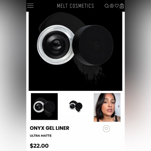 MELT COSMETICS GEL EYELINER In “ONYX” BLACK - BRAND NEW in the box! - Picture 2 of 8